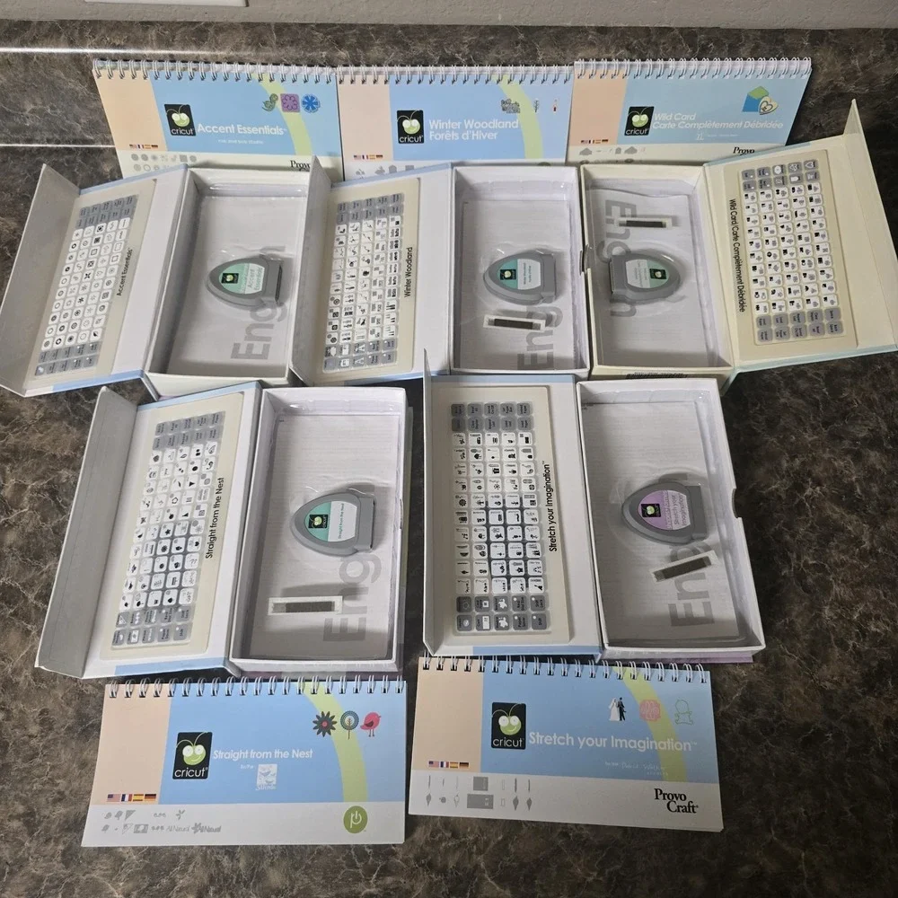 Cricut Cartridge Lot 5 Complete Winter Woodland Wild Card Accent Essentials